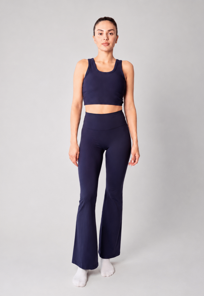 Flare Leggings - Navy Blue
